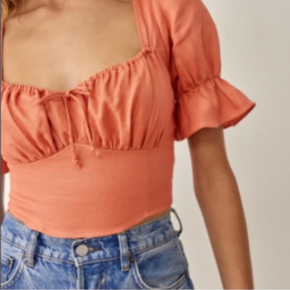 Reformation Rust Crop Top